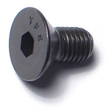 1/4-28 Socket Head Cap Screw, Plain Steel, 1/2 In Length, 12 PK